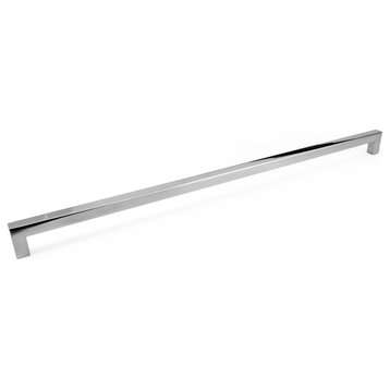 Celeste Square Bar Pull Cabinet Handle Polished Chrome Stainless 12mm, 18"