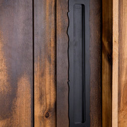 Rustic Flush Barn Door Pull - Door Levers