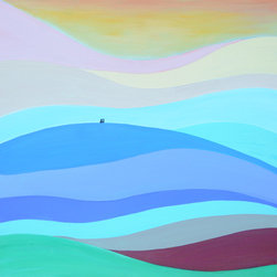 Serene Landscape, 24 x 24 in, SOLD - Paintings