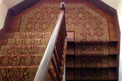 Example of a classic staircase design in Detroit