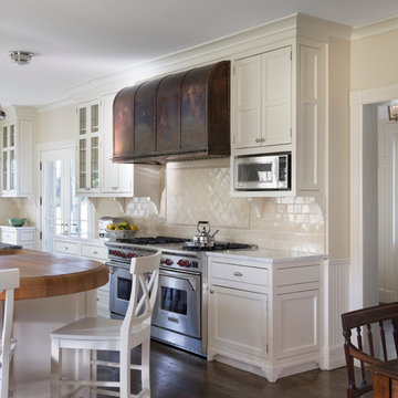 Kitchen with Custom Copper Vent Hood