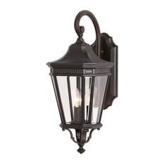 3-Light Wall Lantern, Grecian Bronze