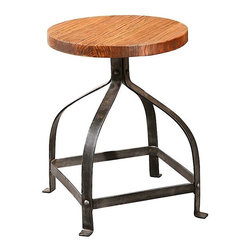 Bleeker Recycled Wood Stool - Bar Stools And Counter Stools