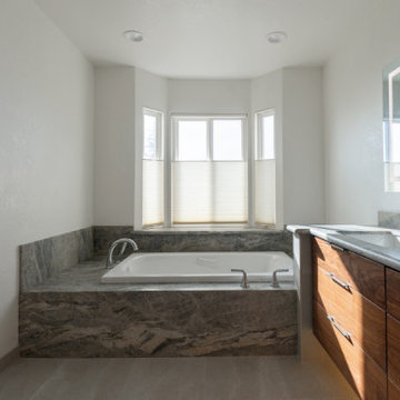 Warm Contemporary Bathroom