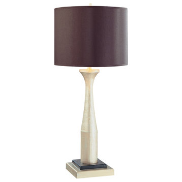 ML 1 Light Table Lamp, Antique Silver