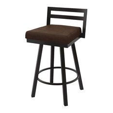 Amisco - Derek Swivel Bar Stool - Bar Stools and Counter Stools