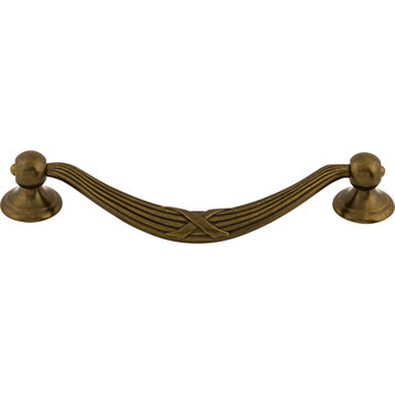 Top Knobs M933 Ribbon 5-1/16 Inch Center to Center Drop Cabinet - German Bronze