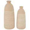 Rustic Beige Ceramic Vase Set 560058