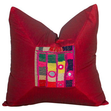 Rubi Indian Silk Decorative Pillow