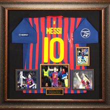 sports memorabia display