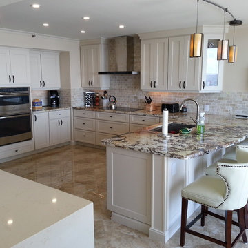 Contemporary Kitchen Renovation, Beach Condo, Addison, Boca Raton, Florida
