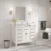 Fairmont Bathroom Vanity, Single Sink, 42", White, Freestanding