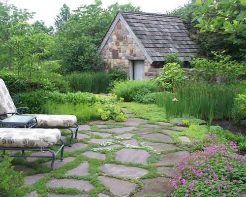 Irregular Stone Patio | Houzz
