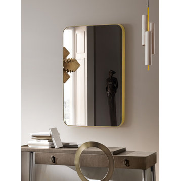Decorative Mirror Flat, Gold, 22x30