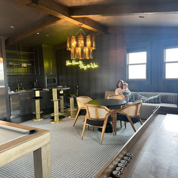 Game Room Makeover - turned basic room into a speakeasy