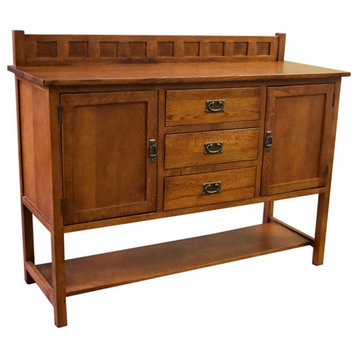 Mission Turner Sideboard with 3 Drawers and 2 Doors, Michael's Cherry (MC-A)