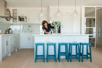 Design ideas for a beach style kitchen in Kent.