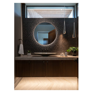 Powder Bath 1 - Modern - Powder Room - Austin - by Jennifer Garner ...