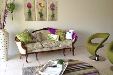 Design ideas for a contemporary living room in Gold Coast - Tweed.