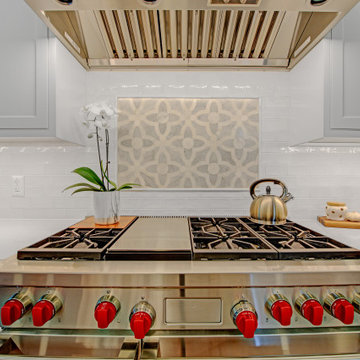 Coffered Ceiling Brighton Beaded Inset Kitchen