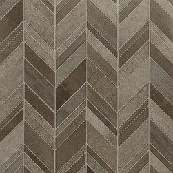 Chevron Grey Foussana - Wall And Floor Tile