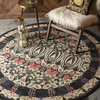 Traditional Stirling 8' Round Onyx Area Rug