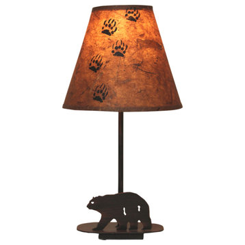 Burnt Sienna Mini Iron Bear Table Lamp