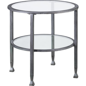 Jaymes Round End Table - Silver