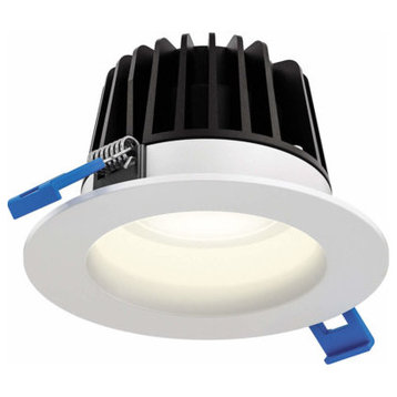 6" Round Indoor/Outdoor Regressed LED Down Light, White