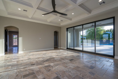 Elegant family room photo in Phoenix