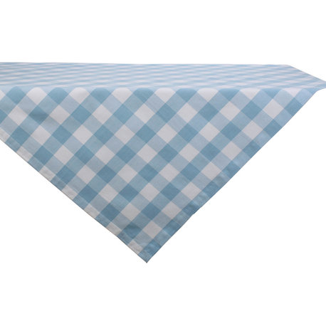 Light Blue Buffalo Check Table Topper 40X40