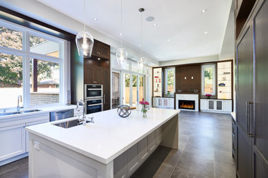 Inspiration for a transitional kitchen remodel in Toronto