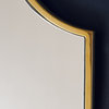 GDF Studio Estelle Glam Wall Mirror With Gold Finished Stainless Steel Frame
