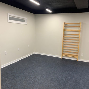 Custom Home Gym - Office - After