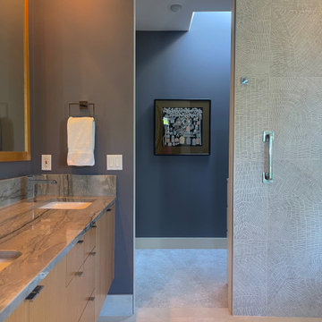Fabulous Fossil tile for Primary Bathroom