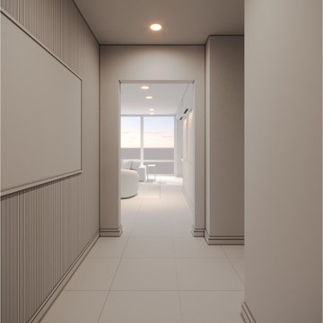 Sophisticated Modern Hallway Visualization