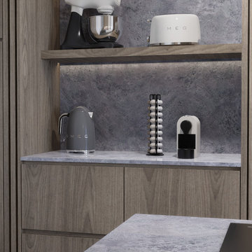 Proyecto cocina Paz , departamento central park , bosque real // atlantico arqs