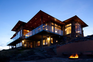 Inspiration for a contemporary exterior home remodel in Other