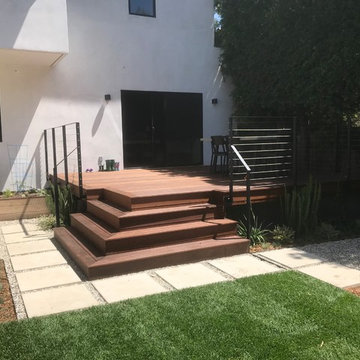 IPE deck with Iron cable railing