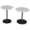 arble and Iron Modern Luxury Accent Tables (Set of 2)