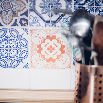 Portuguese Tile Stickers Backsplash