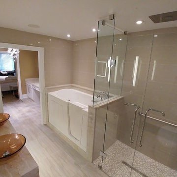 Condominium Washroom renovation Handicap accessible