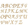 Gold Monogram, White Terry Unisex Bathrobe, Small/Medium, S