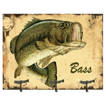 Bass Coat Rack Sign