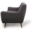 Scandinavian 2-Seater Sofa, Grey