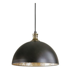 Placuna 1-Light Bronze Pendant