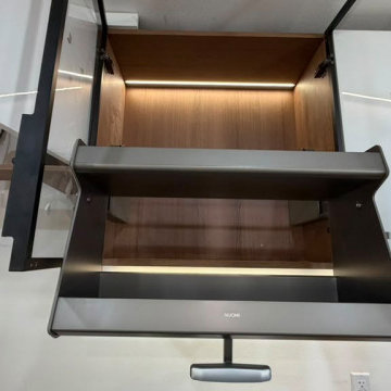 NUOMI Brand Pull-down Functional Storage Basket for Tall Wall Cabinets