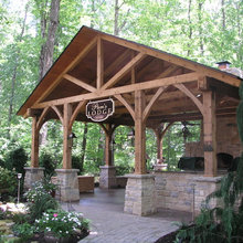Timber frame patio