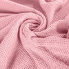 Crover Collection All Season Thermal Waffle Cotton Blanket, Orchid Pink, Twin