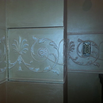 Concealed laundry chute door - closed